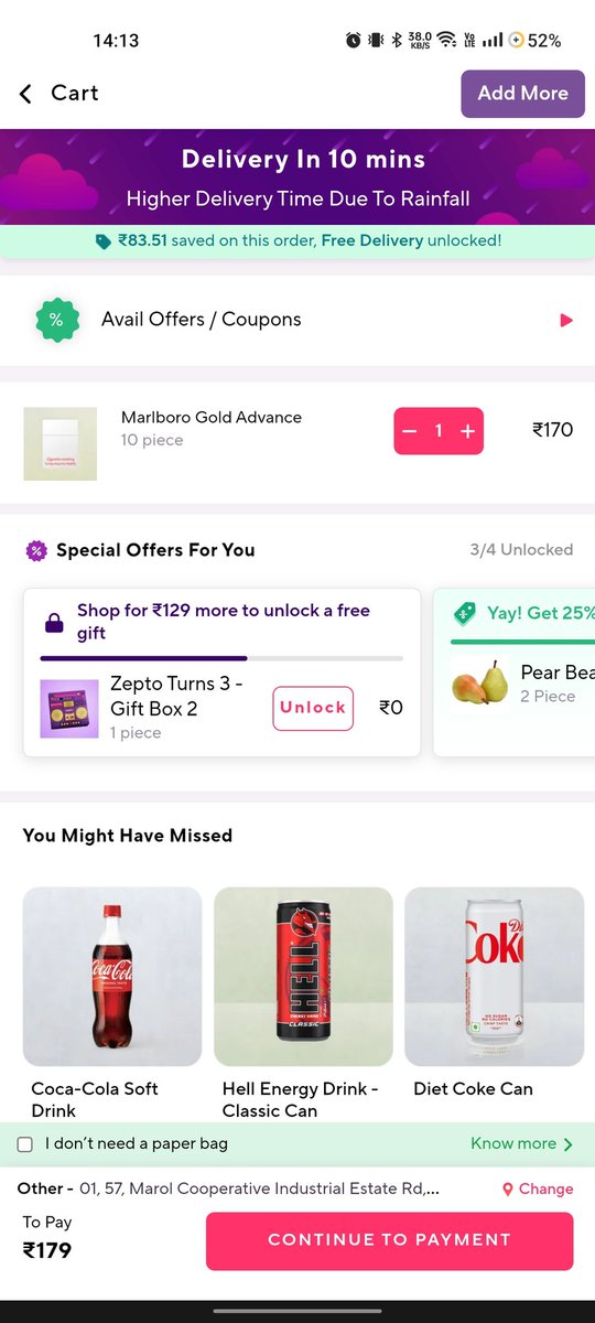selftunedhacker's tweet photo. ZEPTO IS A SCAM!!!
Ive been trying to order they are showing that money is the Wallet but no option to apply what kind of shitty marketing they use. @v0hra @aadit_palicha you both aliveee? Ik you are dropout but dont scam us @ZeptoNow @zeptocares https://t.co/cyoFqjid4l