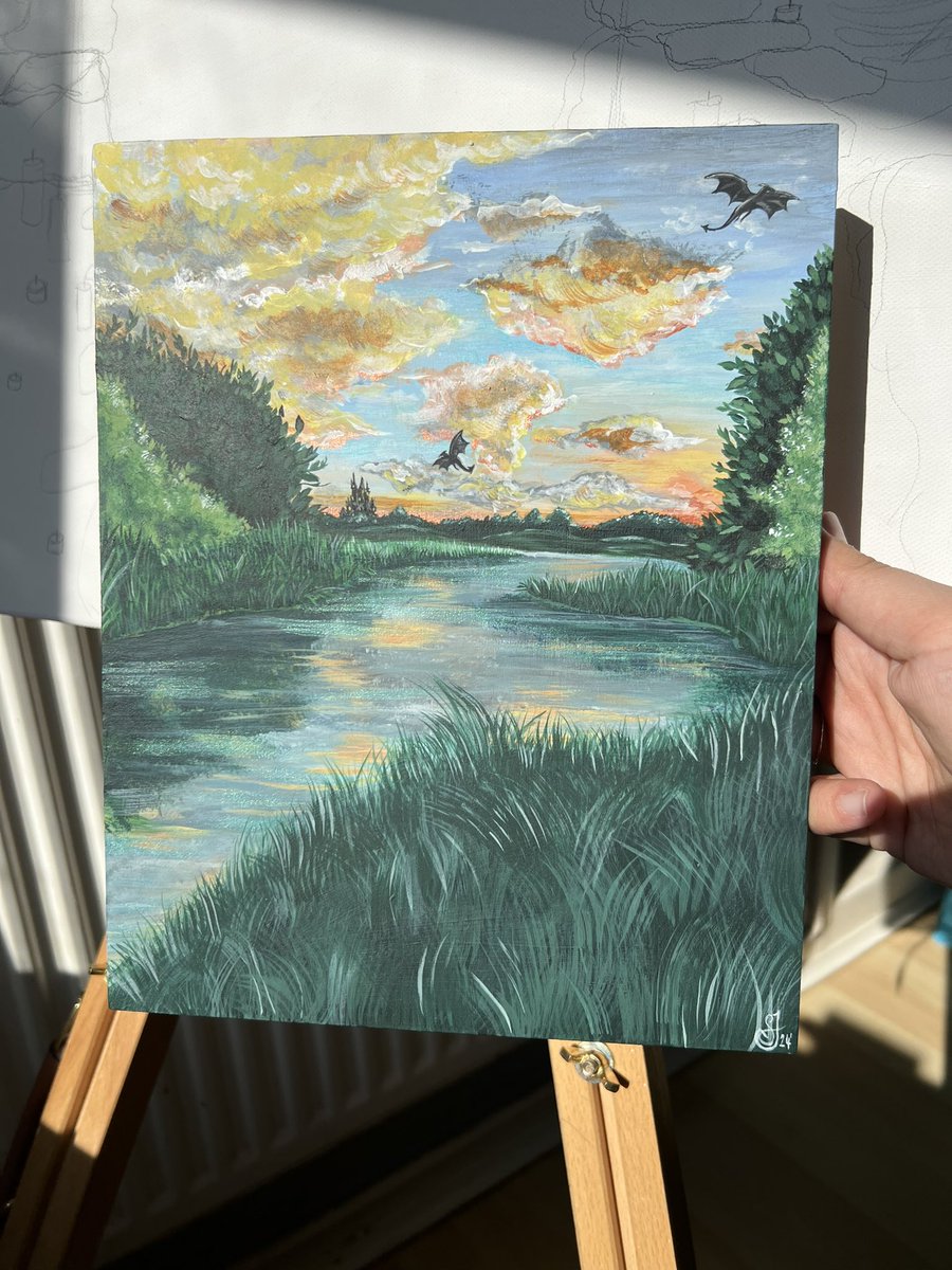 serryjerry's tweet photo. I’m obsessed with this painting🥹🫶🏼
Prints &amp; original are available on my website, link below💖 https://t.co/VlJX5Wv9vJ