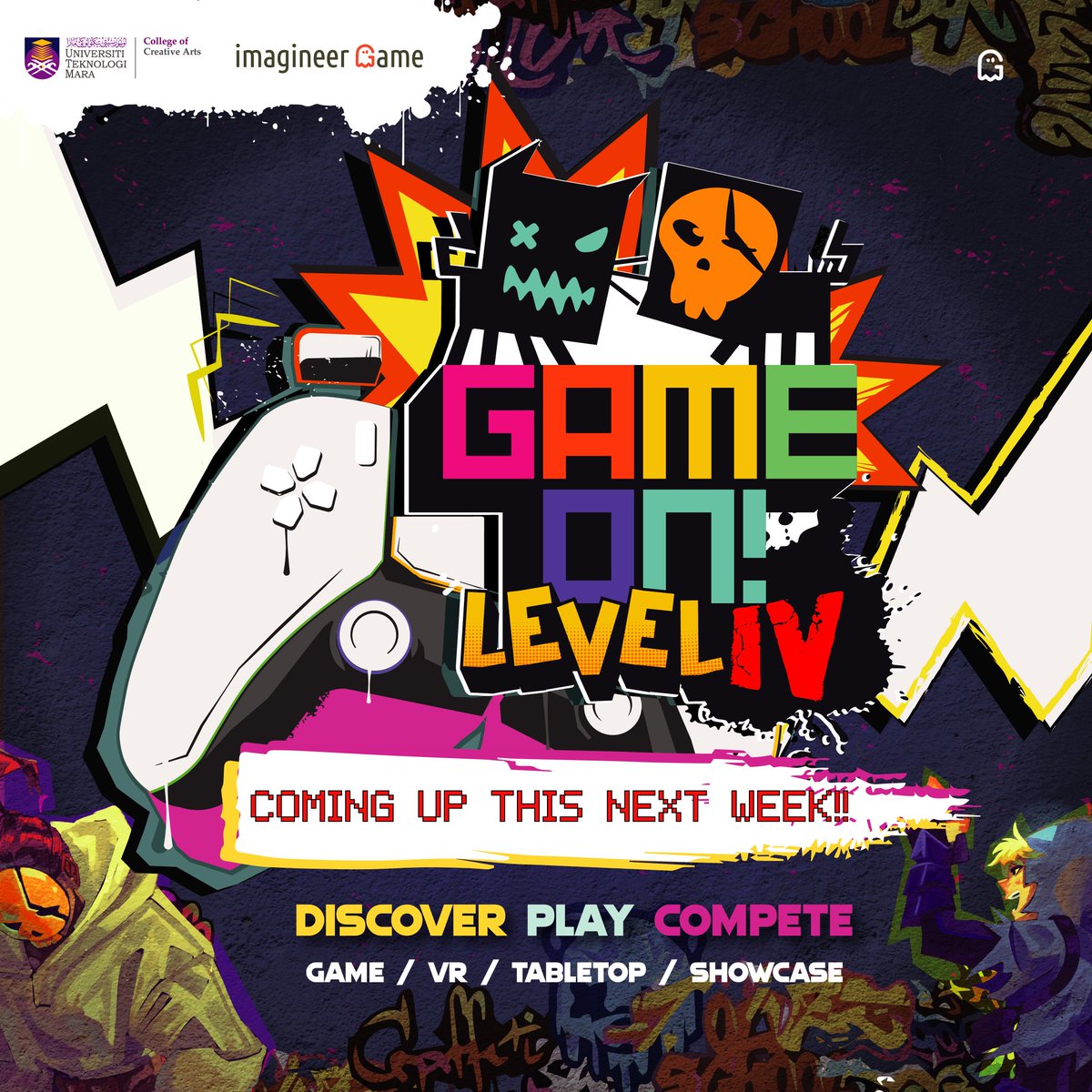 Stay tuned ;) 🎉🎉 XD🙌🏻

#GameOn #GameOnLevel4 #GameDesign #FinalProject #GraffitiTheme #StudentShowcase #ArtMeetsTech #SupportCreativity
