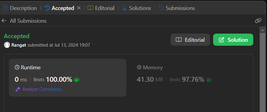 rangat_2104's tweet photo. Day 13>>>Solved Leetcode Problem
And Complete My internship Plan of Data Analytics of IBM SkillBuilds 

#Java #pythonprogramming #Python #DataAnalytics #Data #Tech #programming #ProblemSolving https://t.co/yWjKD9MbRV