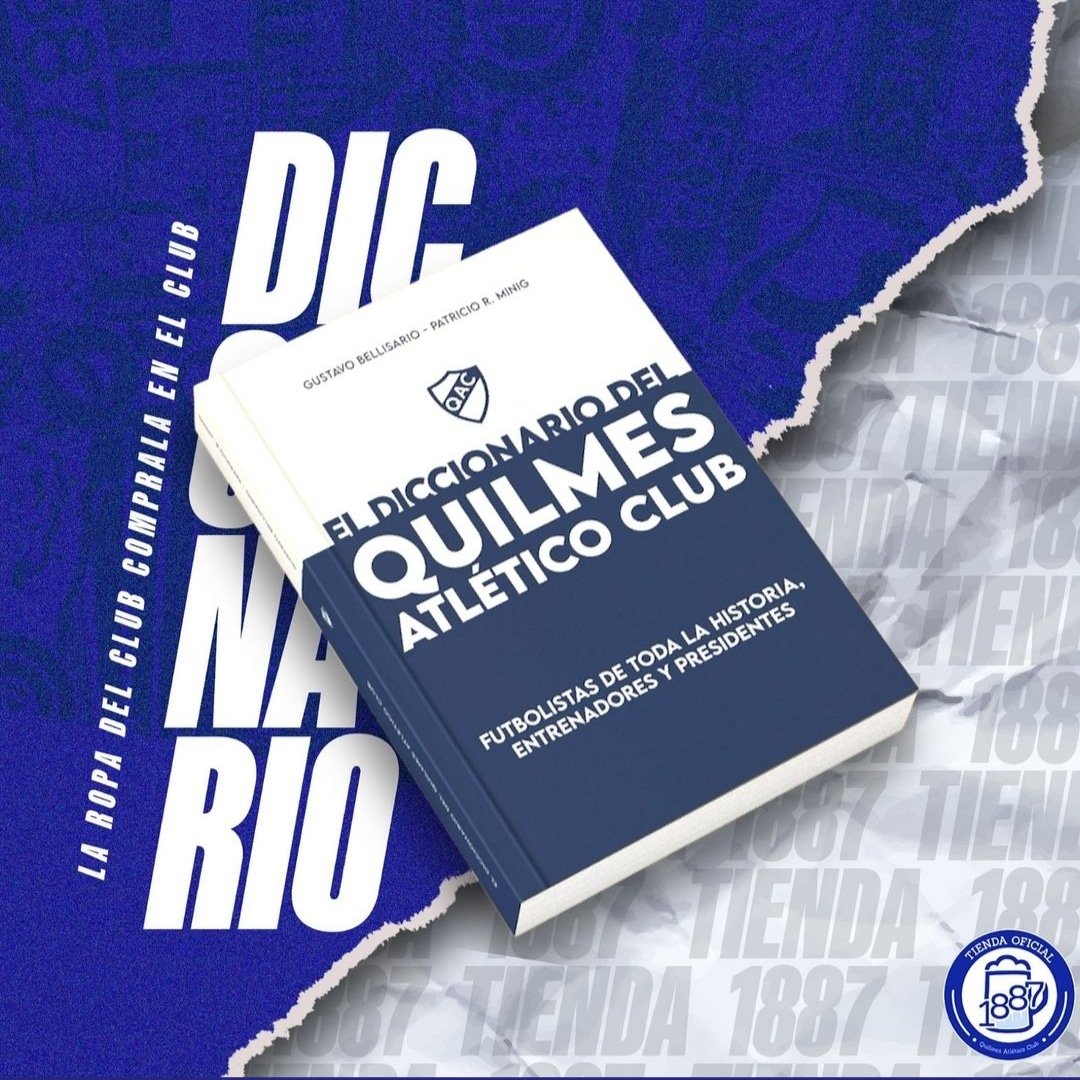 Novedad para todo el Mundo Quilmes. Salió a la venta El Diccionario del Quilmes Atlético Club. Con todos los jugadores de la historia, información de entrenadores y datos inéditos de los presidentes. Conseguilo en la Tienda Oficial 1887: instagram.com/p/C9SteCDPFMt/…