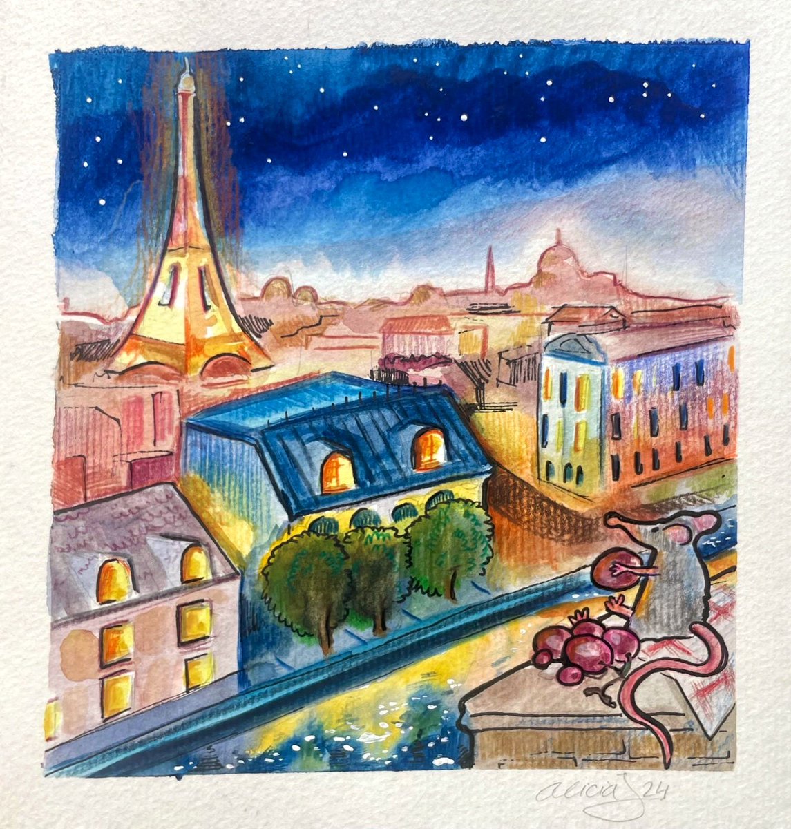 La ratilla parisina.🌃🐀