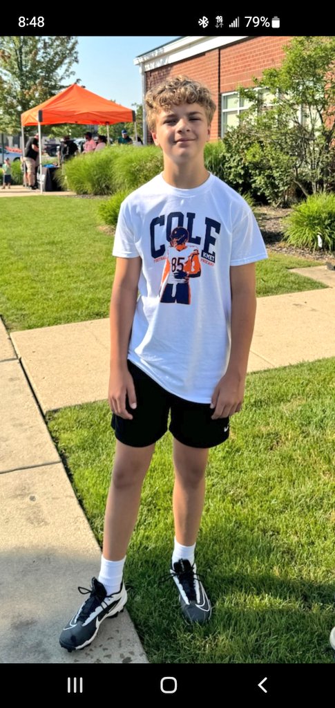 NickStiglic's tweet photo. Nephew is attending @ColeKmet #ProCamps today!! Kmet is his favorite player from @NDFootball to the @ChicagoBears!!
BEARDOWN &amp; GOD BLESS!! https://t.co/ZyFqESbwe2
