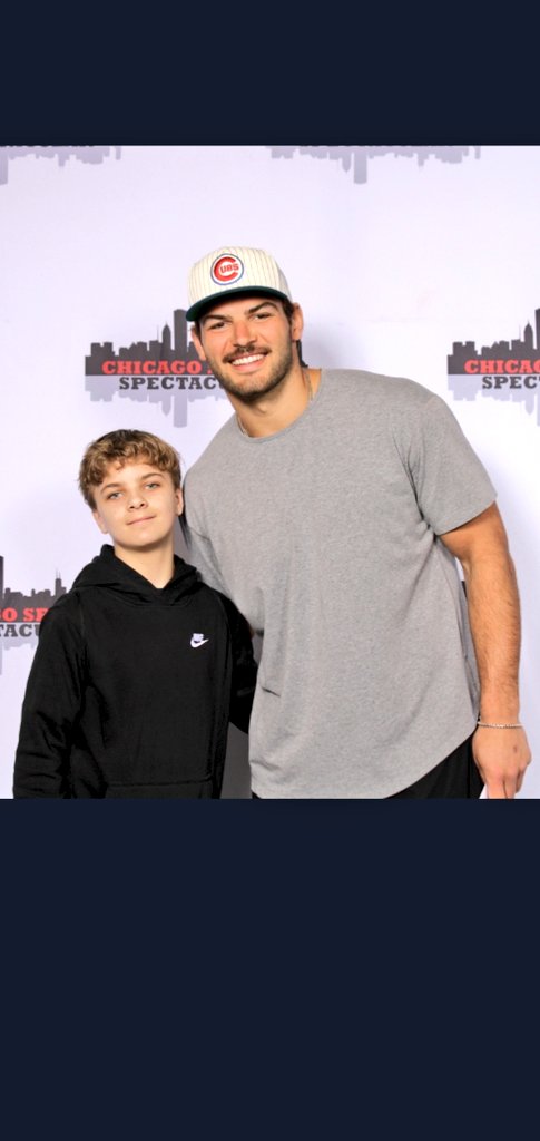 NickStiglic's tweet photo. Nephew is attending @ColeKmet #ProCamps today!! Kmet is his favorite player from @NDFootball to the @ChicagoBears!!
BEARDOWN &amp; GOD BLESS!! https://t.co/ZyFqESbwe2