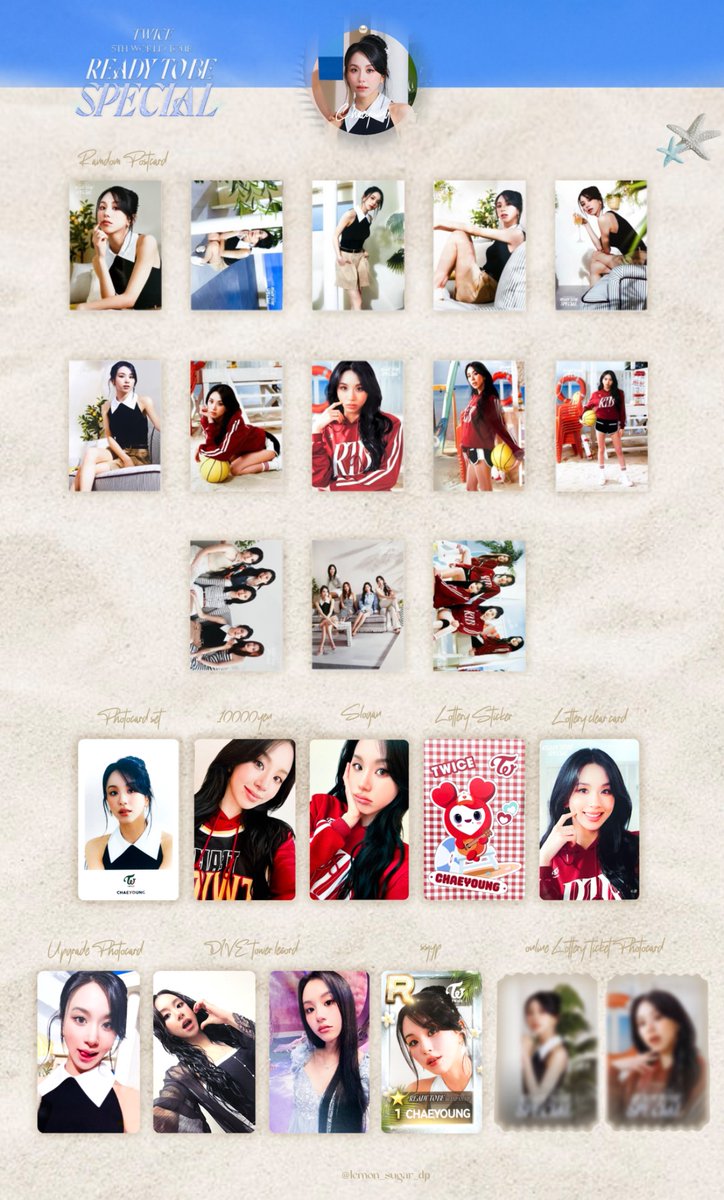 READY TO BE SPECIAL トレカ一覧🐬🩵(ライブver) #ダヒョン #チェヨン