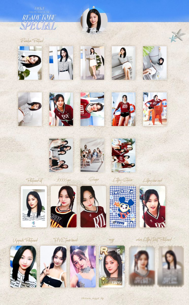 READY TO BE SPECIAL トレカ一覧🐬🩵(ライブver) #ダヒョン #チェヨン