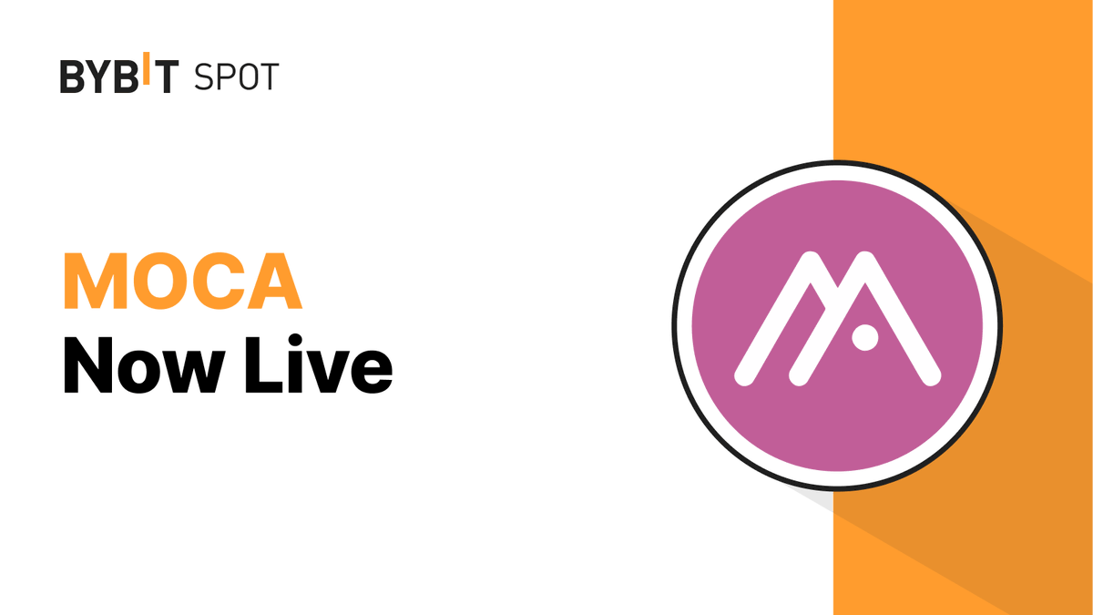 Bybit_Official's tweet photo. 🚀 #MOCA is Now Live on Bybit Launchpool and Bybit Spot! @MOCAFoundation!

Deposit or Trade $MOCA and Earn From the 70,000 $USDT prize pool. Don't miss.

🌐 Learn More: https://t.co/1z4OG3YMny
💫 Join Event: https://t.co/N7vxbIIN6j

#TheCryptoArk #BybitListing https://t.co/idUf6lliwn