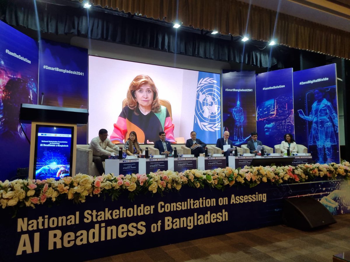 gabramosp's tweet photo. UNESCO’s RAM will help make SMART decisions and bring in Investments to enable Bangladesh Vision 2041. There is ample opportunity and potential for Bangladesh to make significant strides in AI technologies including in healthcare, agriculture, and education. #AiEthics https://t.co/zhbggCeM6f