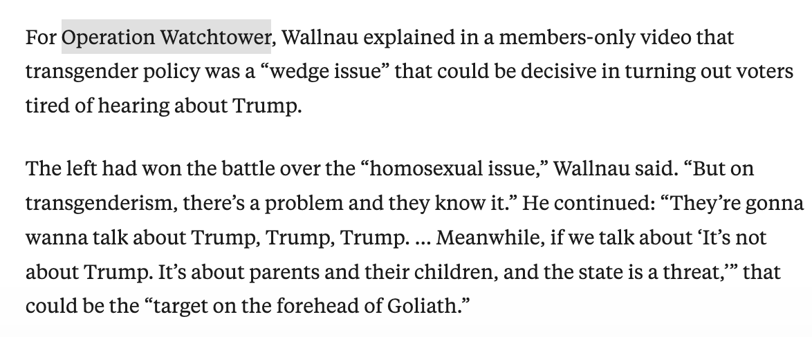 jnorcr's tweet image. Operation Checkmate and Operation Watchtower: 
Voter outreach/suppression + Using anti-LGBTQ bigotry as a wedge issue
Yes, #Wisconsin features in these plans. 
#2024USElection