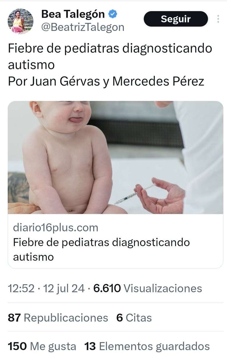 Ha aumentado el número de TEA o es que los pediatras nos "empeñamos" en diagnosticarlo? 
Quizás podemos acudir a profesionales que se dedican a esto de verdad como <a href="/ArtoriusI/">Arturo López Fdez</a>, en su libro "El autismo según Sheldon" nos resuelve esta y otras muchas dudas. Sigue el 🧵 para verlo!