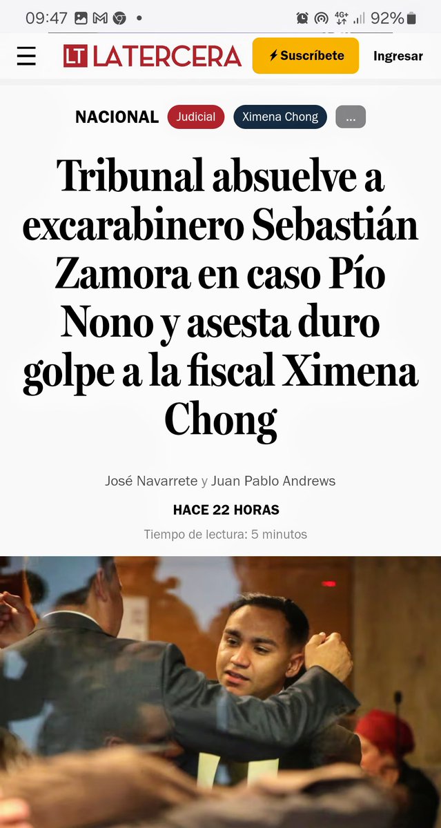 crslex's tweet photo. Inocente.
Carabinero valiente para buscar que se decrete su inocencia, la que todos debieron presumir hasta que un fallo hubiese dicho lo contrario. 
La investigación siempre debe ser objetiva. https://t.co/Jam5c5IkEj