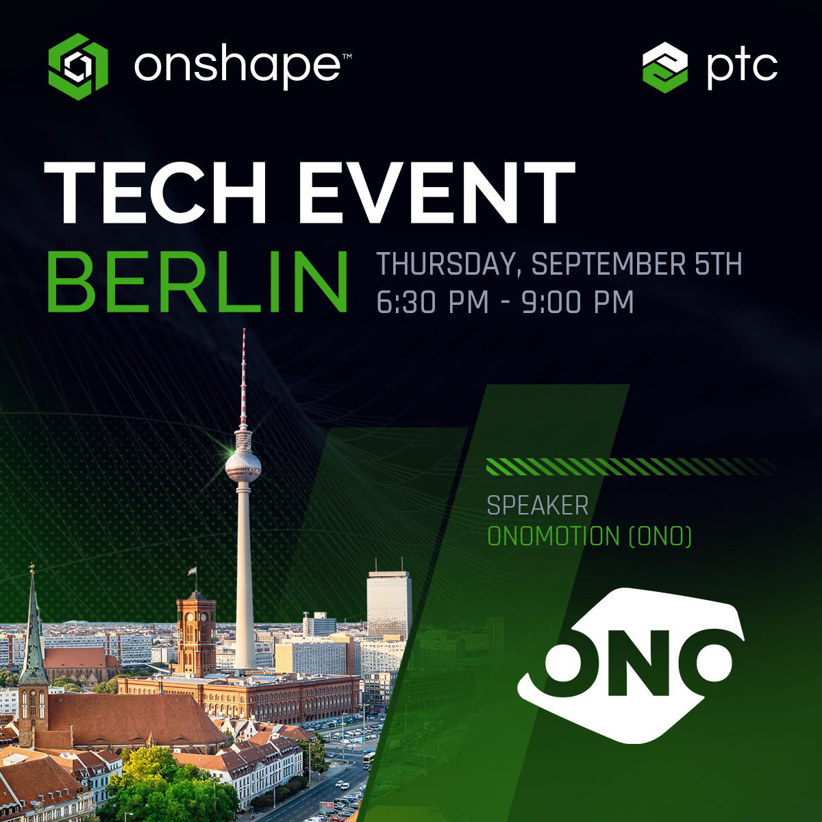 Join us on Thursday, Sept 5th at 6:30pm for the our Onshape Product Design Night in Berlin! 

Reserve your spot 👉 onshp.co/g8