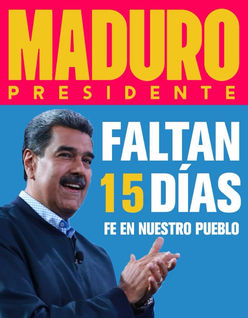 torrealbaf's tweet photo. Venezuela superó la hiperinflación y de manera gradual el impacto de las medidas restrictivas unilaterales ¿Quién lo hizo? ¡Nicolás Maduro! 👨🏻*¡Pa’trás ni pa’ coger impulso!* *¡Quedan 15 días!* para la Victoria del #28DeJulio 🚩 #PazYEsperanzaConNicolas
#LaEsperanzaEstáEnLaCalle https://t.co/gSRpjjqHy3