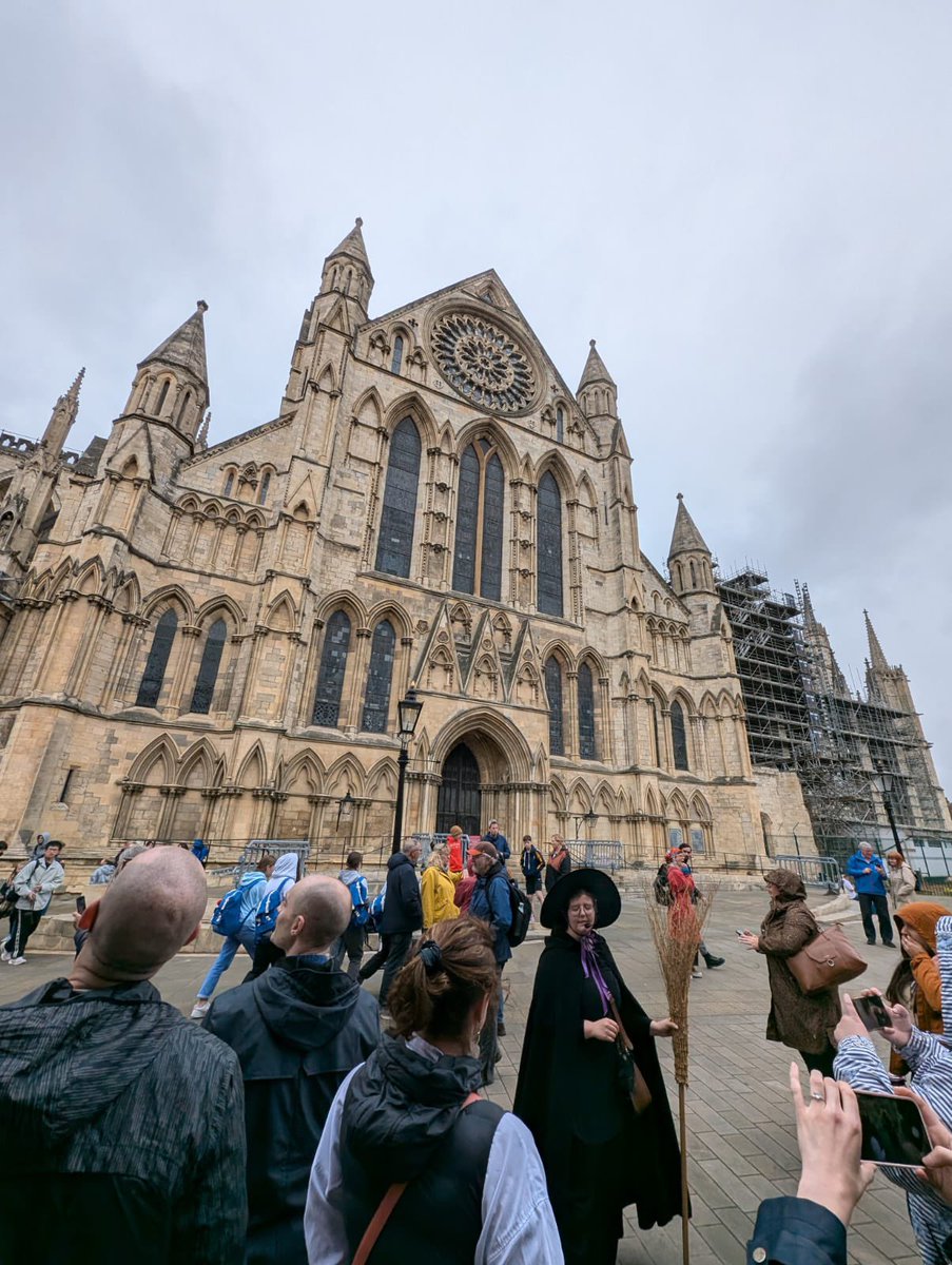 PTIEducation's tweet photo. Our English Delegates have been enjoying a walking tour of York guided by a local characterful witch 🧙🏼‍♀️ https://t.co/sYdRgMzkPH