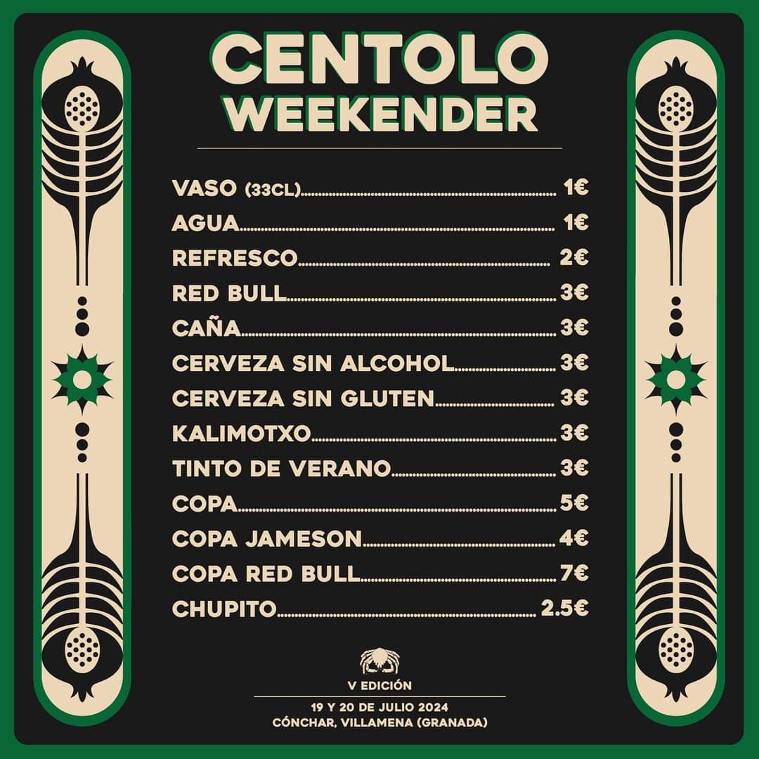mondoairbag's tweet photo. Los precios del #centoloweekender son pensando en la peña. Otros ejemplos son el @CanelaParty o el @prestosofest y algunos más, festivales realmente cuidadosos con la gente. Se agradecen estos detalles entre tanto festival con precios abusivos. Gracias. https://t.co/tZh05EMDMP