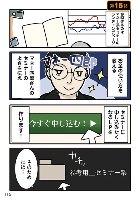 キャリア底辺の女性が、キラキラWebデザイナーを目指して頑張る話 15話  お仕事でLPを作るよっ!さて、どうやって作るんだっけ?? 1/2 