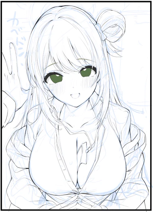 ノノミ線画～～～ 