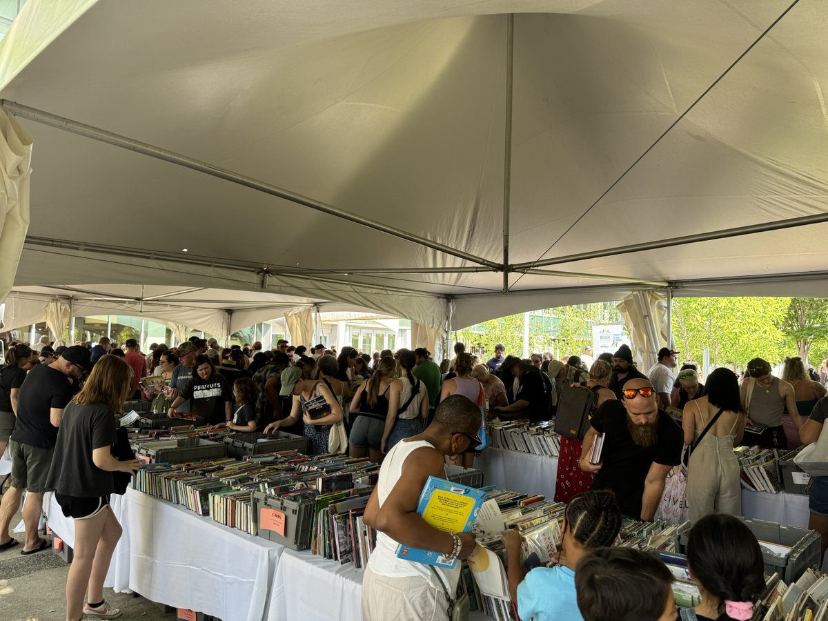 Good morning from the Big Book Sale! The sale is now open to all! We look forward to seeing you at the Columbus Book Festival today and tomorrow.