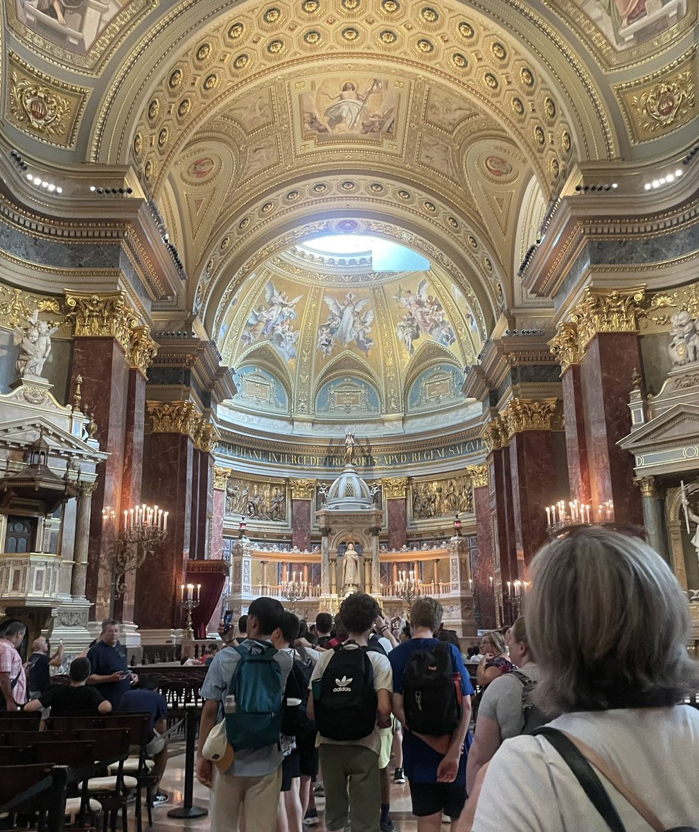 RCDrama's tweet photo. A trip to St Stephen’s Basilica today. Such an amazing place and a real honour to be afforded the privilege to perform there. Tonight we’re off on our Danube cruise and out for dinner. https://t.co/qsERK5QulQ
