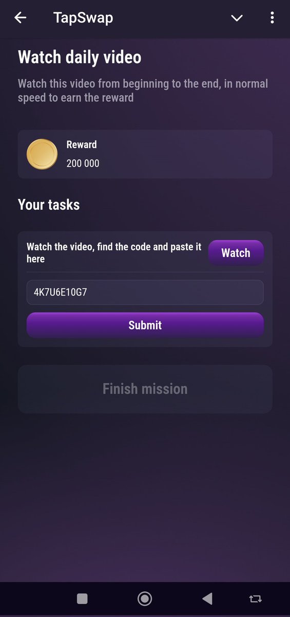 Waseem_108's tweet photo. Today's Tapswap Cinema Bonus:
Code: 4K7U6E10G7
Reward: 200,000 points
#hamster #HAMSTERKOMBAT
#gemz #tapswap #pixeltap #irdrop #tapcoin #memefi #sol #crypto #btc $sol $not $btc $bnb $doge #blum #pixelversecombo https://t.co/lWSeaRnZcE