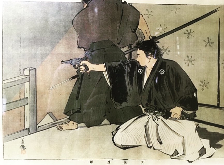 UnseenOps's tweet photo. Thinking of the Samurai Sakamoto Ryōma who fought his way out of an assassination attempt in by Shogunate spearmen in 1866 with a Smith and Wesson Model 2 https://t.co/nE3aU0dm5c