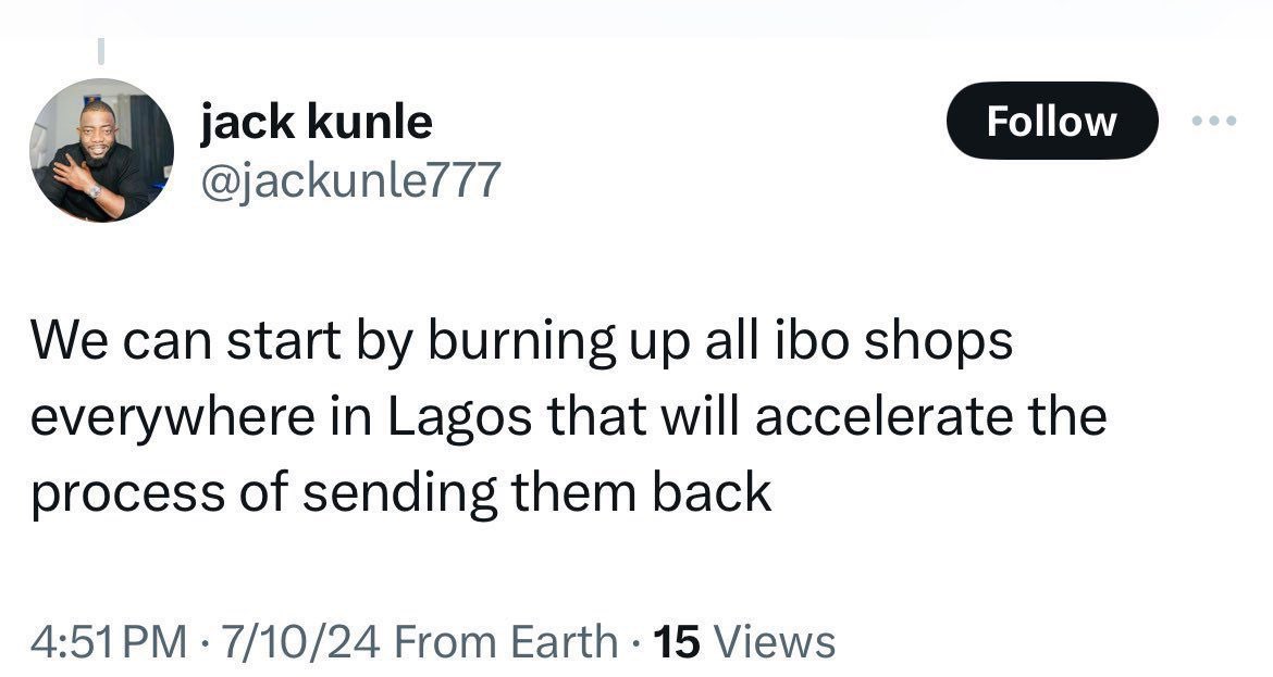 ChinasaNworu's tweet photo. #Igbophobia on the rise in #Nigeria . Igbos must be on high alert .
@real_IpobDOS @AmnestyNigeria @UNHumanRights @EUinNigeria @hrw @antonioguterres @MFA_China @GoitaAssimi @EURightsAgency 
@IgboHistoFacts @VoiceOfTheEast 
#FreeBiafra https://t.co/qja1gUKO8F