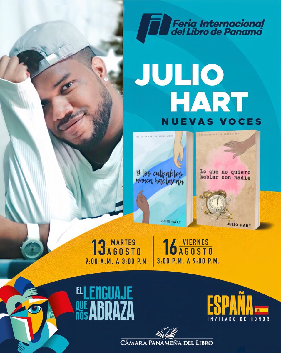 JuliosHart's tweet photo. Another Day✨✨ Another Slay✨✨
Otra FIL más ✨✨

Segunda vez como escritor en la Feria Internacional del Libro de Panamá. 🥹✨ ¡Que emoción! espero verlos y así 🥺❤️‍🩹

#FILPA https://t.co/4O7YWPs82g