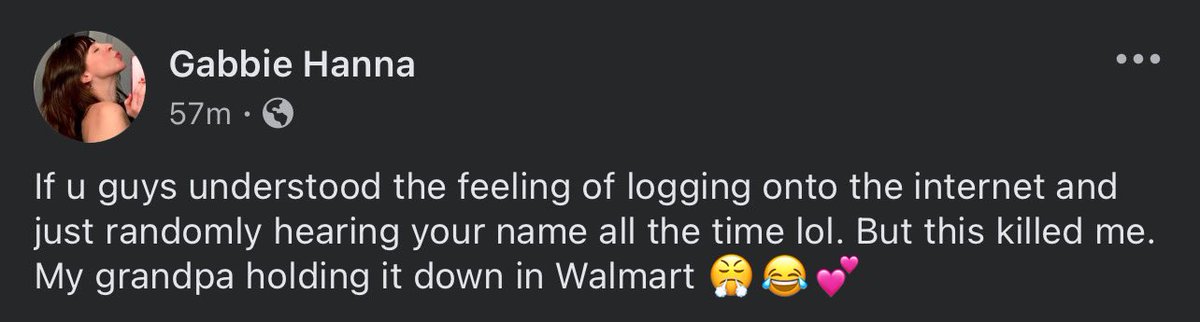 GJhUpdates's tweet photo. 👏🏻| Gabbie Hanna Responds?

Gabbie finally responds to the recently YouTube clipping of her Grandpa being pranked in a Walmart that was reuploaded on TikTok: https://t.co/hqP9O4fG9c