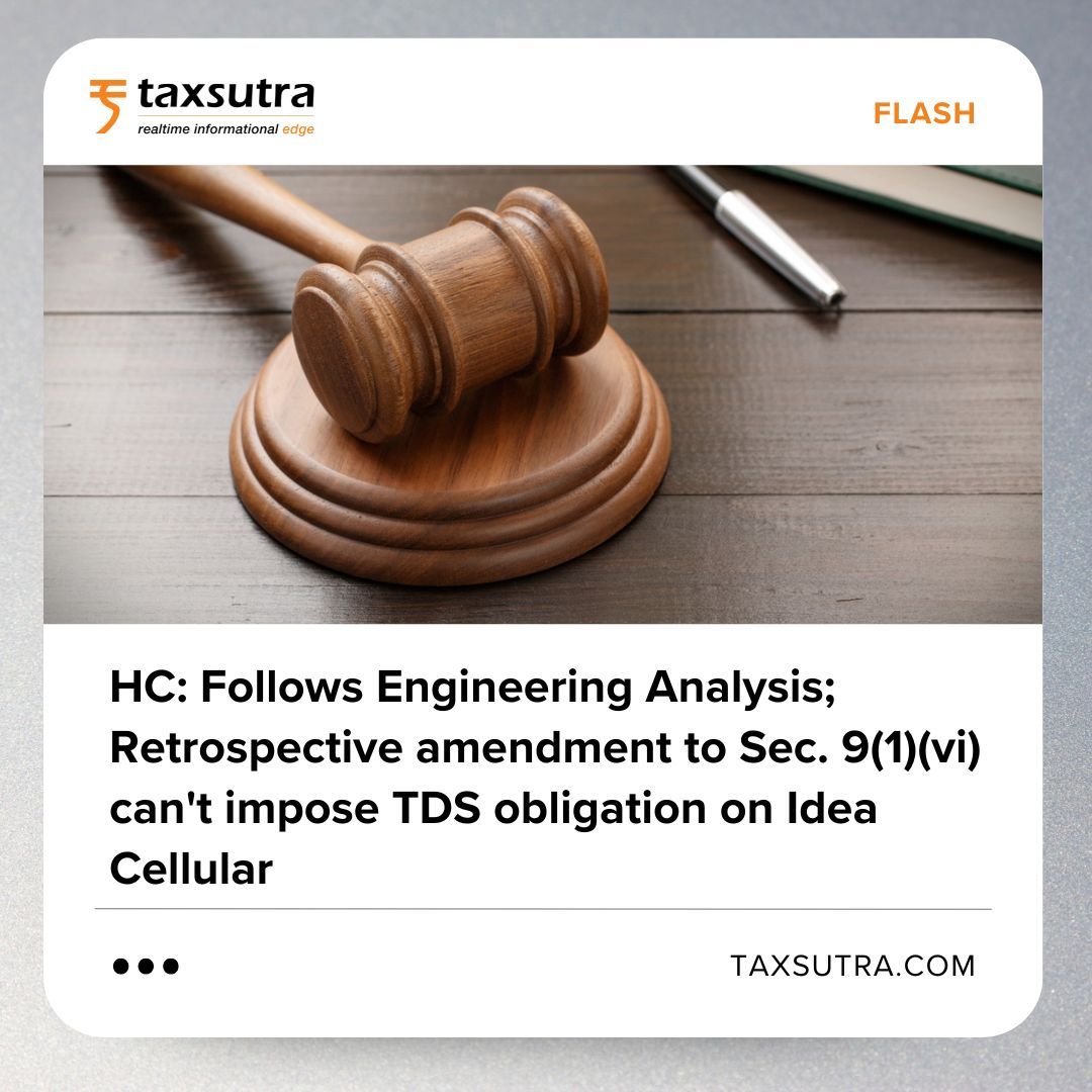 Taxsutra's tweet photo. In a terse 2 page judgment, Calcutta HC follows ratio laid down by Apex Court in Engineering Analysis, affirms ITAT ruling to the extent that...

Read more >> https://t.co/IH7buXrSGr 

#Taxsutra #tax #ITAT #supremecourt #engineeringanalysis https://t.co/7kQPzWfMP5