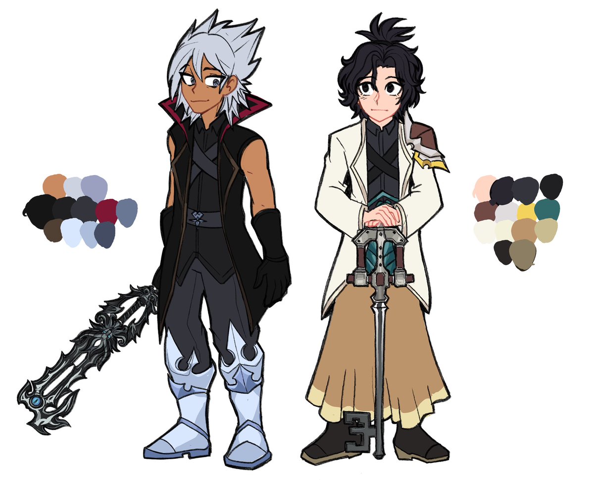 SnowcapMt's tweet photo. Twitter seems to appreciate my kingdom hearts content more than any other platform so have some AU designs! Xehanort’s never turns evil and he and Eraqus are traveling through time! #xehaqus #kingdomhearts https://t.co/SoUJg9zA1a