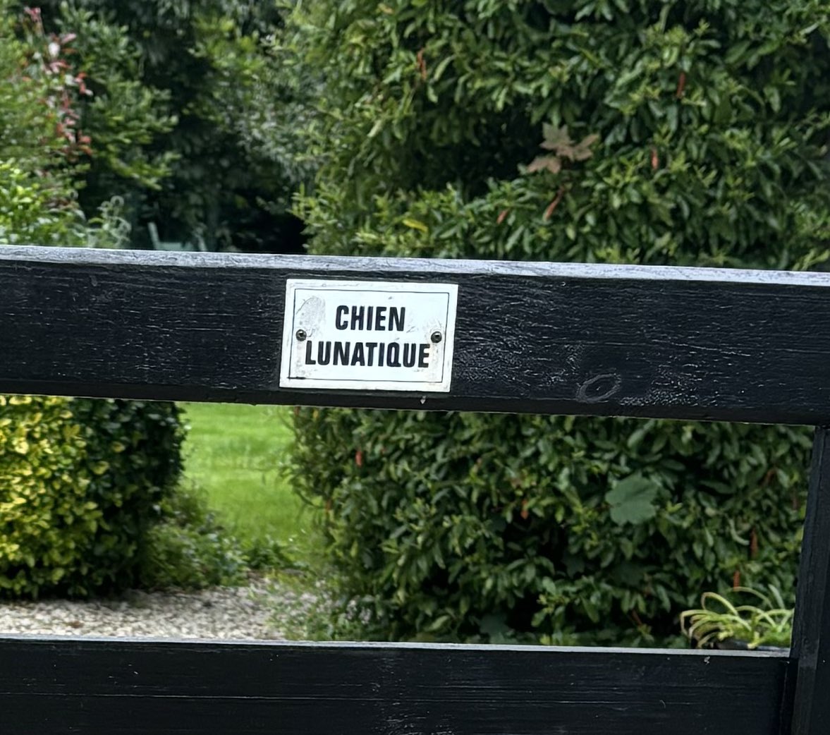 Clearly a legend lives here. Would have loved to meet them - they sound like my kind of dog but no one home today. #dogsoftwitter #bewareofthedog