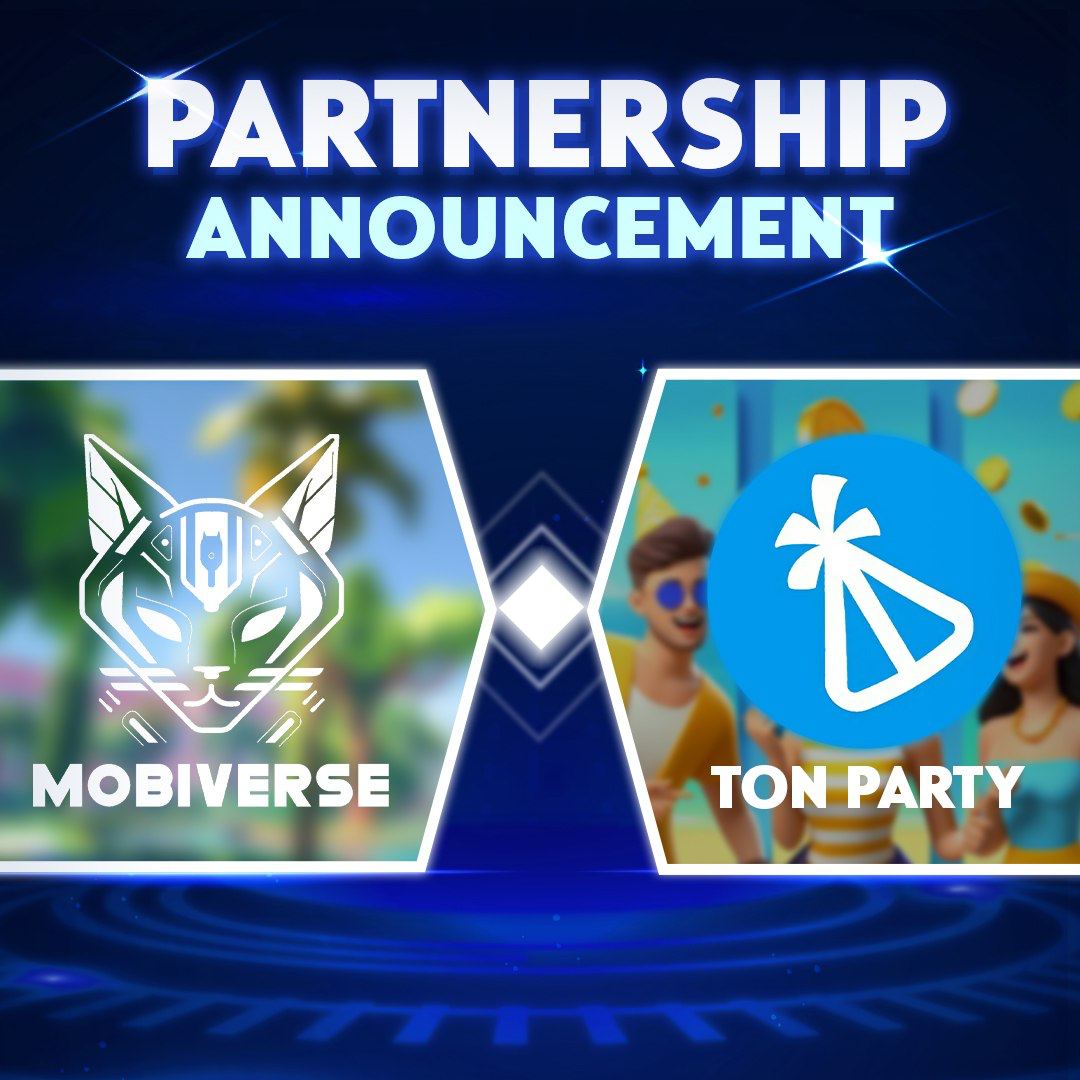 Mobiverse_game's tweet photo. Partnership Announcement: Mobiverse x TonParty 🤝🤝🤝

➡️ Play TonParty Now: https://t.co/8rTmKNN42r

😎 We are thrilled to announce our new partnership with TonParty!

✔️ Twitter: https://t.co/ELavmSfECy
✔️ Channle Telegram: https://t.co/iHG6z2X3dJ
✔️ Group Chat Telegram: https://t.co/bteUHqydS6

👀 This collaboration is set to bring even more excitement and opportunities to our community. Stay tuned for more updates and get ready to explore the enhanced gaming experiences both Mobiverse and TonParty will offer 📈

#Mobiverse #TonParty #Partnership #Web3 #TON #GamingCommunity #Telegram #Crypto