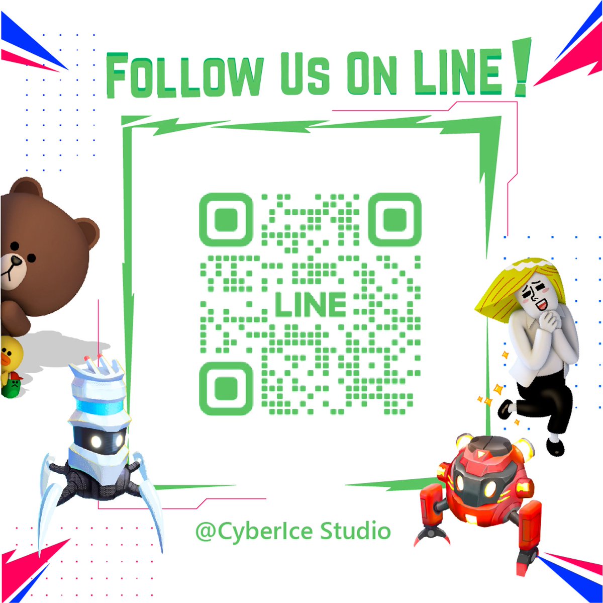 CyberIceStudio's tweet photo. Hey friends! 📱✨  
Guess what? 
We've just joined Line!
 Let's chat, stay in the loop, and connect in a whole new way.  

Add us now for all the latest updates and exciting conversations! 

🎉 #cybericestudio #gamedev #madeinthailand #NewOnLine #StayConnected #JoinUs https://t.co/0BjKT3yF71