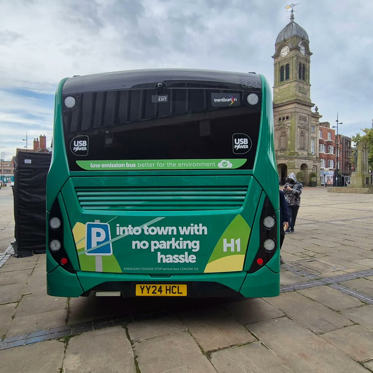 MidlandsTrains1's tweet photo. The new H1s are ready to roll between Derby and Heanor 
@trentbartonland https://t.co/5Lg8S2hUhC