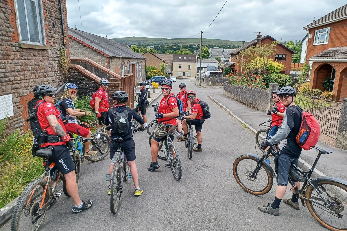 5in55's tweet image. Day 4 Stage 2 of the #bikeboatboot challenge for @tyhafan | A cycle route we've done many times.  The long Taff Trail all the way down to Cardiff Bay. The energy of the group was simply incredible after 3 tough days.