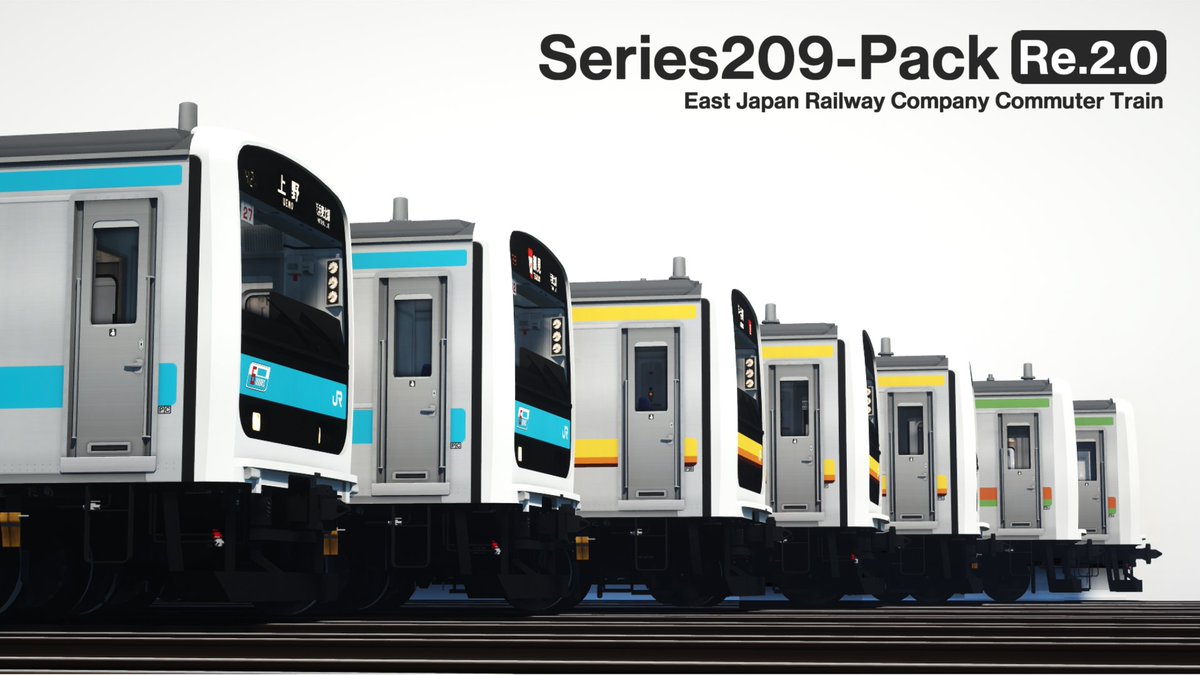 [Update] -Series209-Pack[Re.2.0]- RTM11周年おめでとうございます。209系パックの更新です。 ※導入には ...