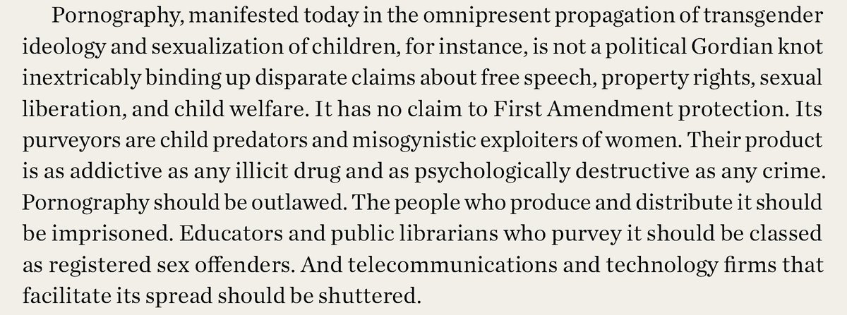 PhilBildner's tweet image. Project 2025.

This is from Page 5 of the Project 2025 Mandate for Leadership. 

This is a sample of how they view transgender humans. This is what they intend to do to educators and public librarians.