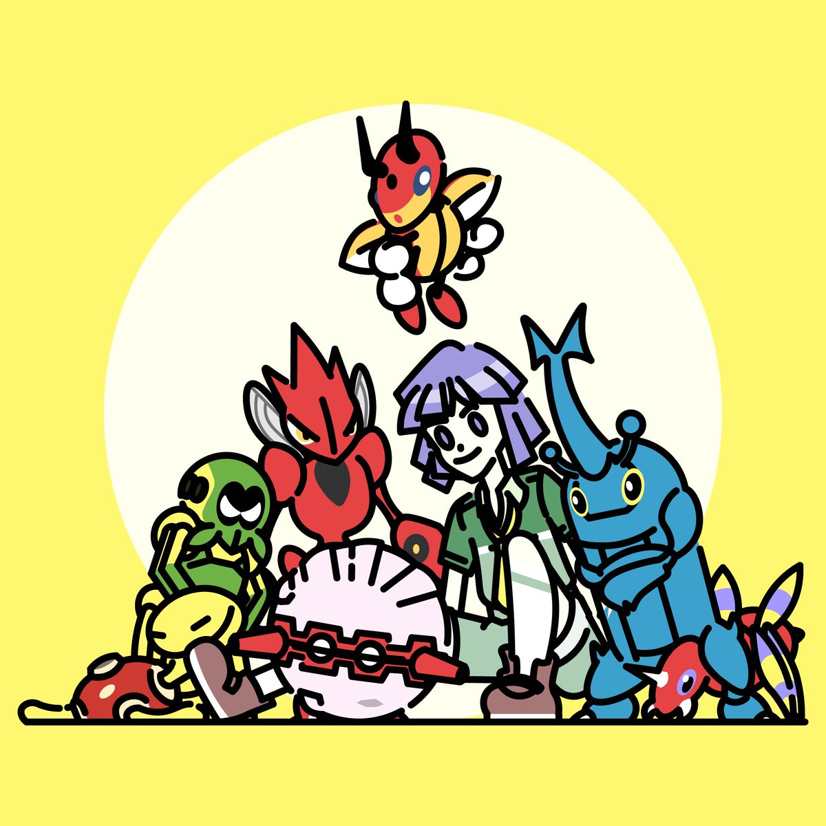 Trap0918's tweet photo. ワナイダーと金銀虫
#ポケモンSV #ポケモンイラスト https://t.co/GfsXYwPWSF