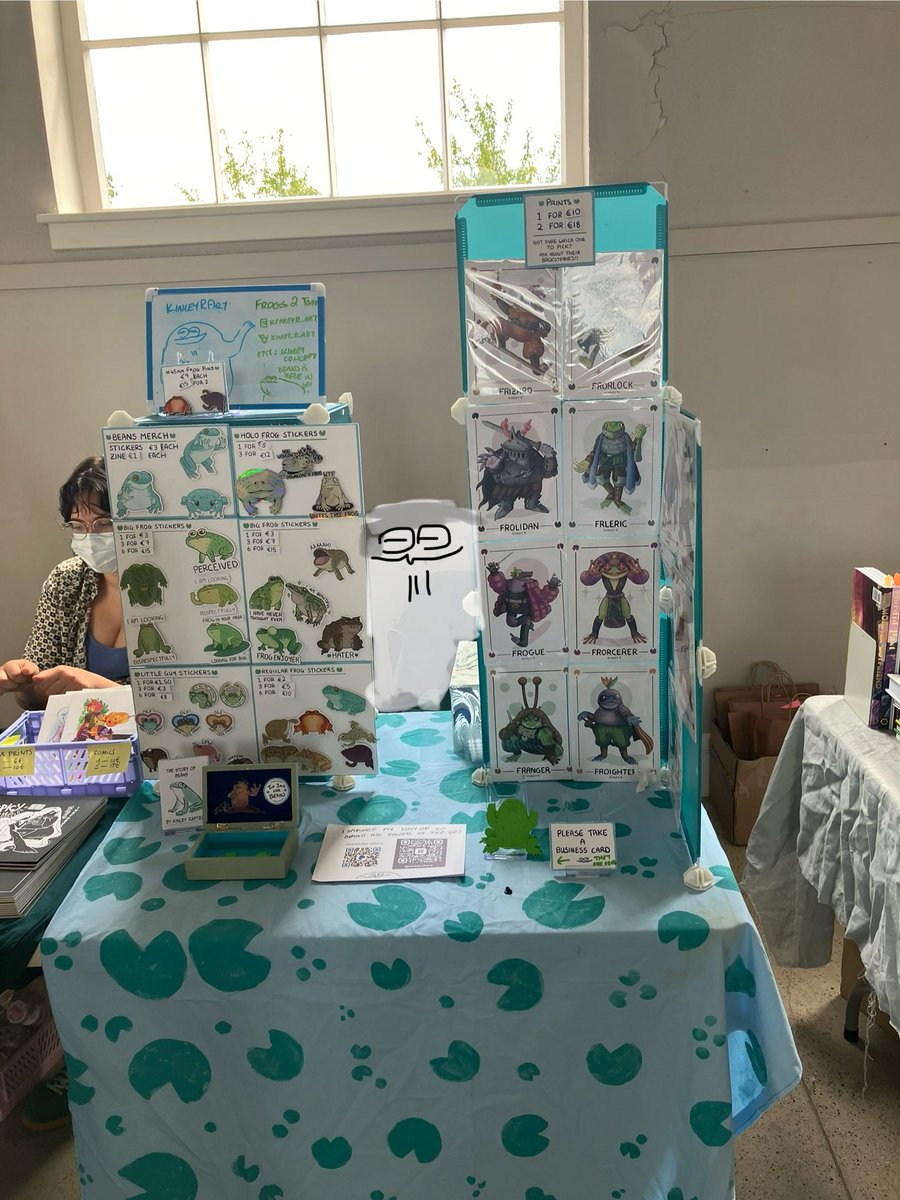 Woah! I am at DCAF today so please come over and say hello. Me and my sumup had a falling out so come join me in my QR code journey (i hate the qr code journey)