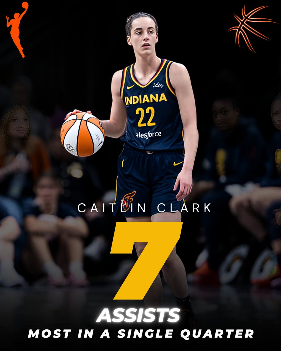AusBballnews's tweet photo. β¨ History Made! π
Caitlin Clark dishes out a record-breaking 7οΈβ£ assists in just the first quarter, setting a new Indiana Fever franchise record! π₯π
#CaitlinClark #AssistQueen #IndianaFever #RecordBreaker #WNBA24 https://t.co/ZSqqoD1GZc