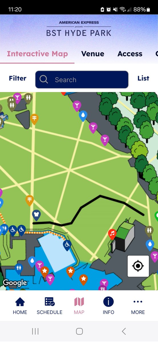 Lucie Bickerdike (@luciebickerdike) on Twitter photo Hi <a href="/BSTHydePark/">BST Hyde Park</a> - just wondering where on this official map I'll find the 2 massive VIP bars right in front of GA blocking everyone's view? You seem to have forgotten to include them. Hi <a href="/BSTHydePark/">BST Hyde Park</a> - just wondering where on this official map I'll find the 2 massive VIP bars right in front of GA blocking everyone's view? You seem to have forgotten to include them.