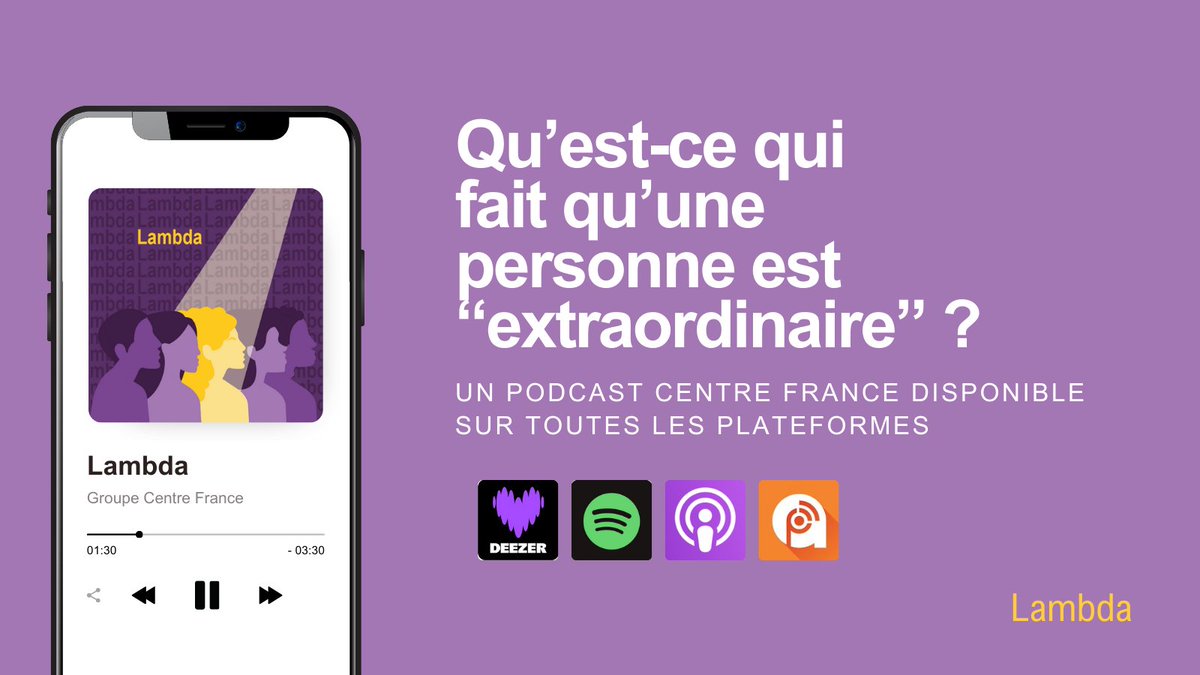 Votre journal lance Lambda, le podcast des récits émouvants et originaux racontés par nos journalistes du Groupe Centre France pour un été riche en émotions !🎙️
À retrouver sur vos plateformes d’écoute : linktr.ee/lambda_le_podc…
#lambda #podcast #deezer #spotify #applepodcasts