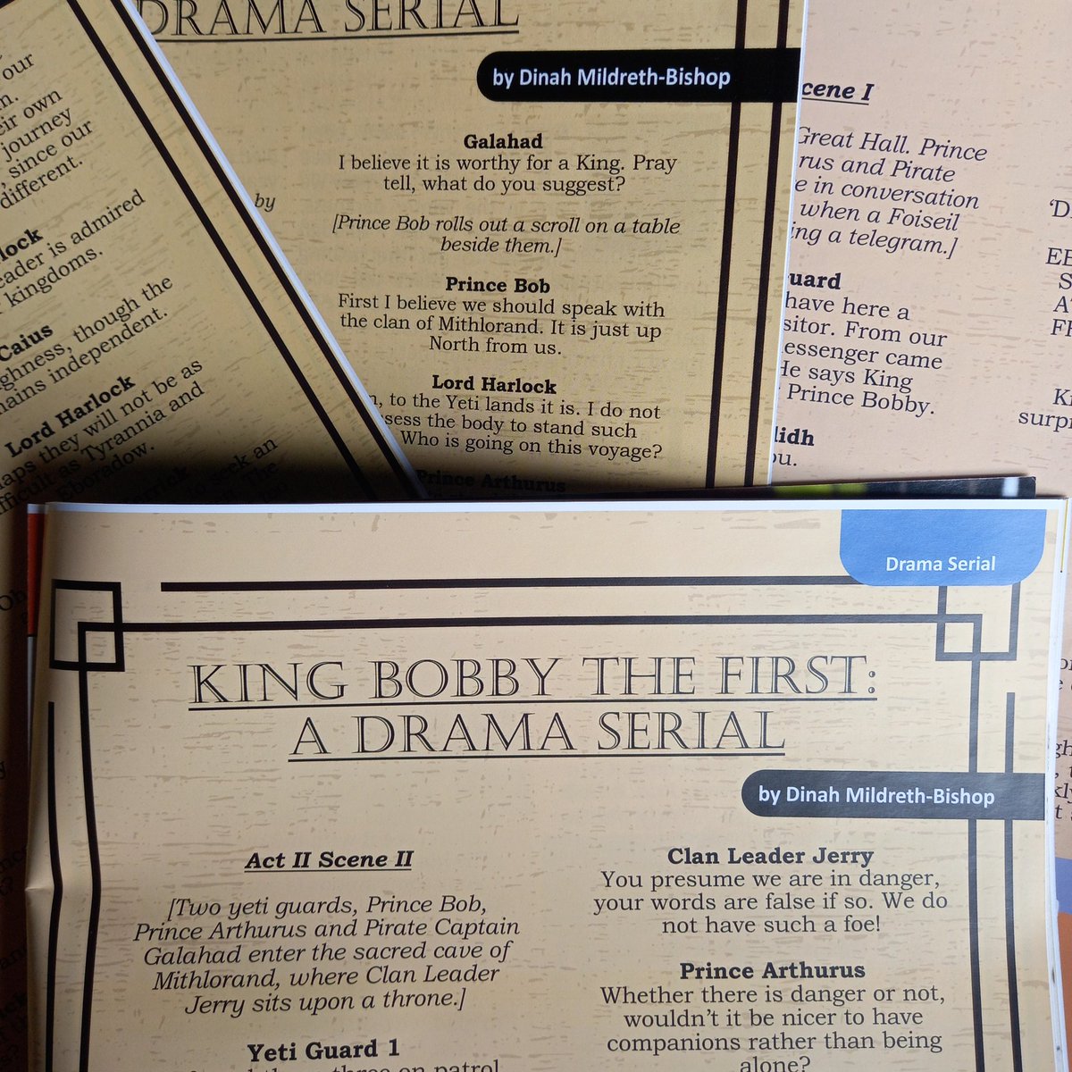 DinahMBishop's tweet photo. Act II Scene II of my drama serial is now available to read in Heckington Living Magazine!
This time: my characters are faced with convincing one of three leaders of an alliance..
#dramaserial #creativewriting https://t.co/KeLcrWOevk