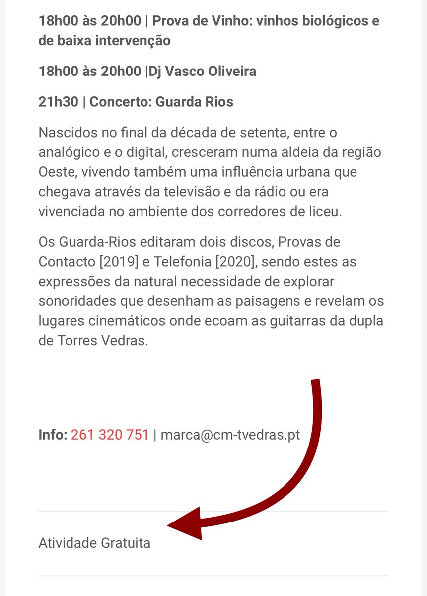 guarda__rios's tweet photo. hoje • 13.07 • 21:30 • concerto • livre

o ciclo Made in Torres Vedras dá a 
conhecer alguns dos elementos que tecem a identidade deste território e inclui um diverso conjunto de atividades gratuitas https://t.co/f4ITcL42SZ