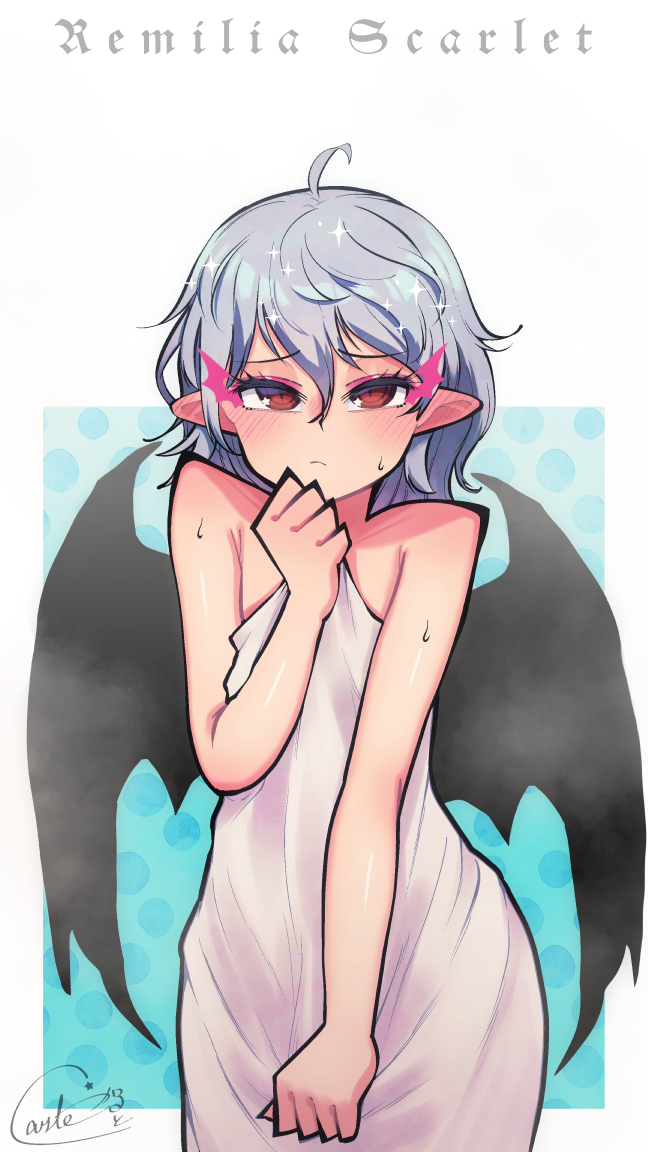 お風呂あがり😊
#レミリア・スカーレット 