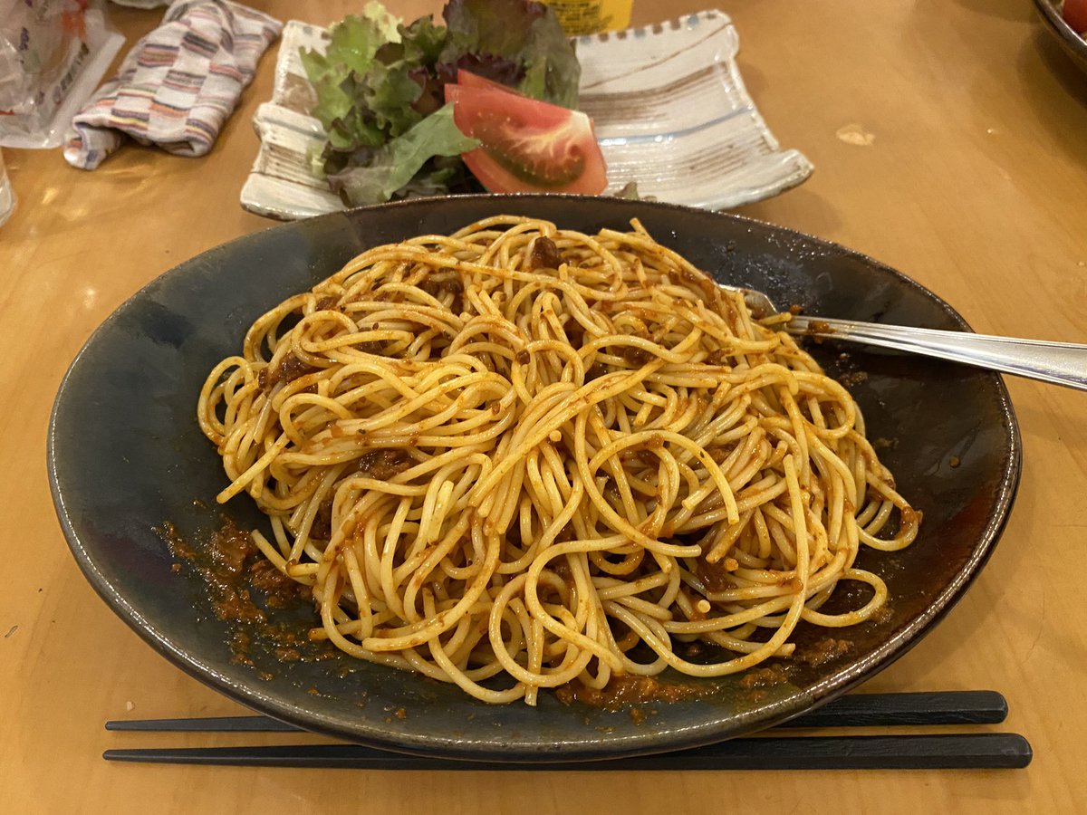 Reidame_'s tweet photo. レイダメテス・ディナー
辛ボロネーゼとか言う激辛パスタ
痛い https://t.co/uU0DgBcrcO