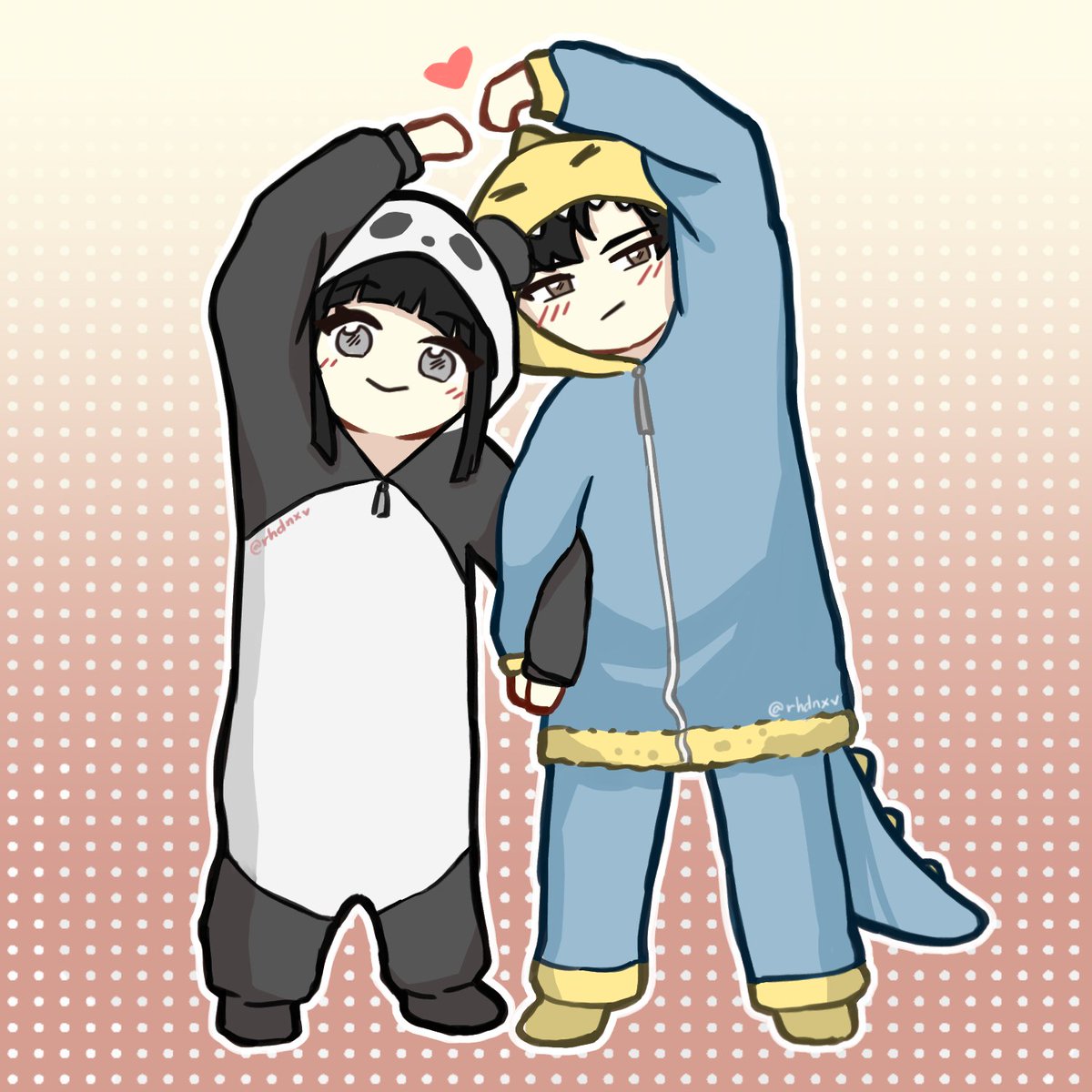 rhdnxv's tweet photo. panda dette and dino pierre https://t.co/jU6m42syPf