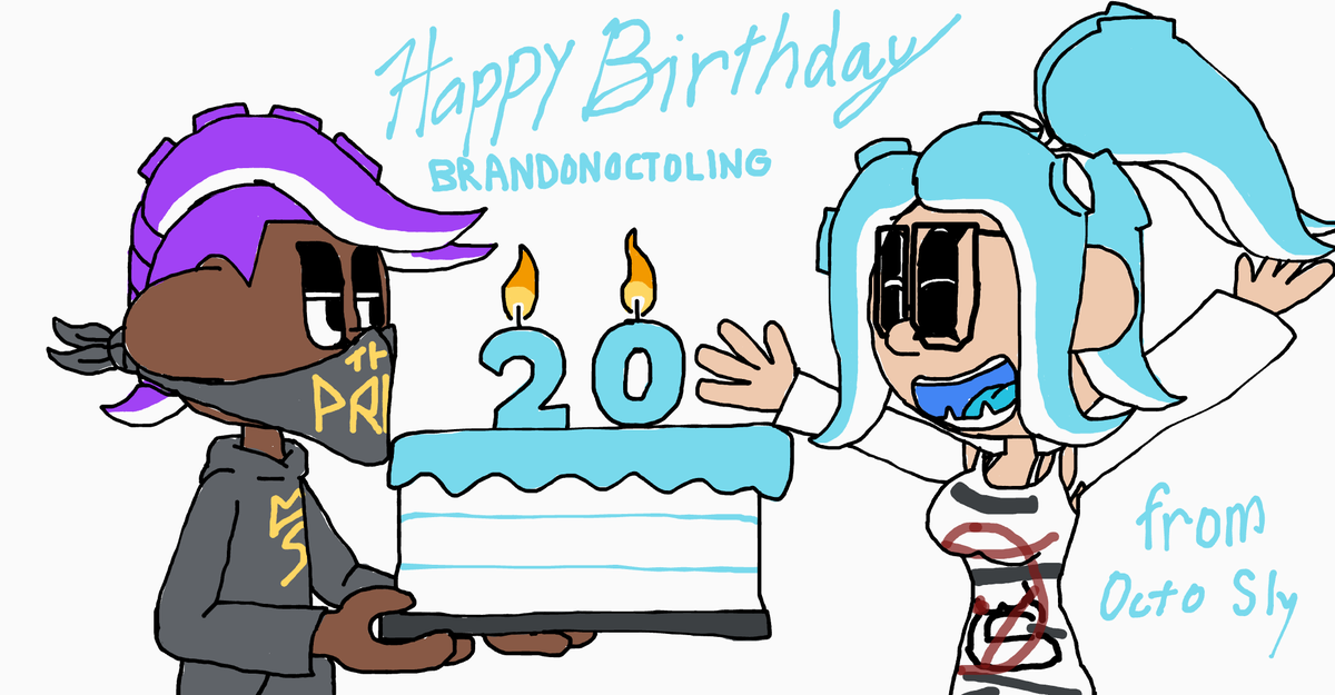 OctoSly40's tweet image. Alright Everyone, Huge birthday shoutout to BrandonOctoling, Today is his birthday so let's all wish a very happy birthday, Happy birthday man