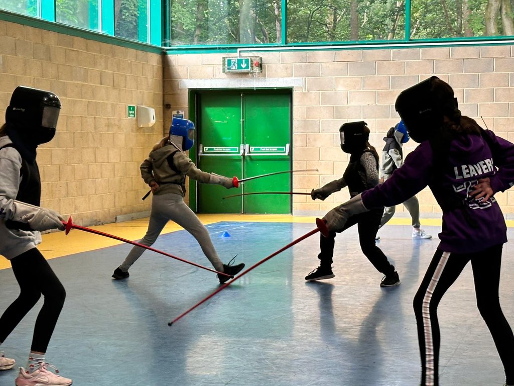 ParkAcad's tweet photo. Up early and ready for action! 🌅🤺 The kids are geared up for their fencing session, eager to learn new skills and have some fun. #PGLTrip #EarlyBirds #FencingFun #NewAdventures #ActiveMornings https://t.co/Gt5WqfpHdD