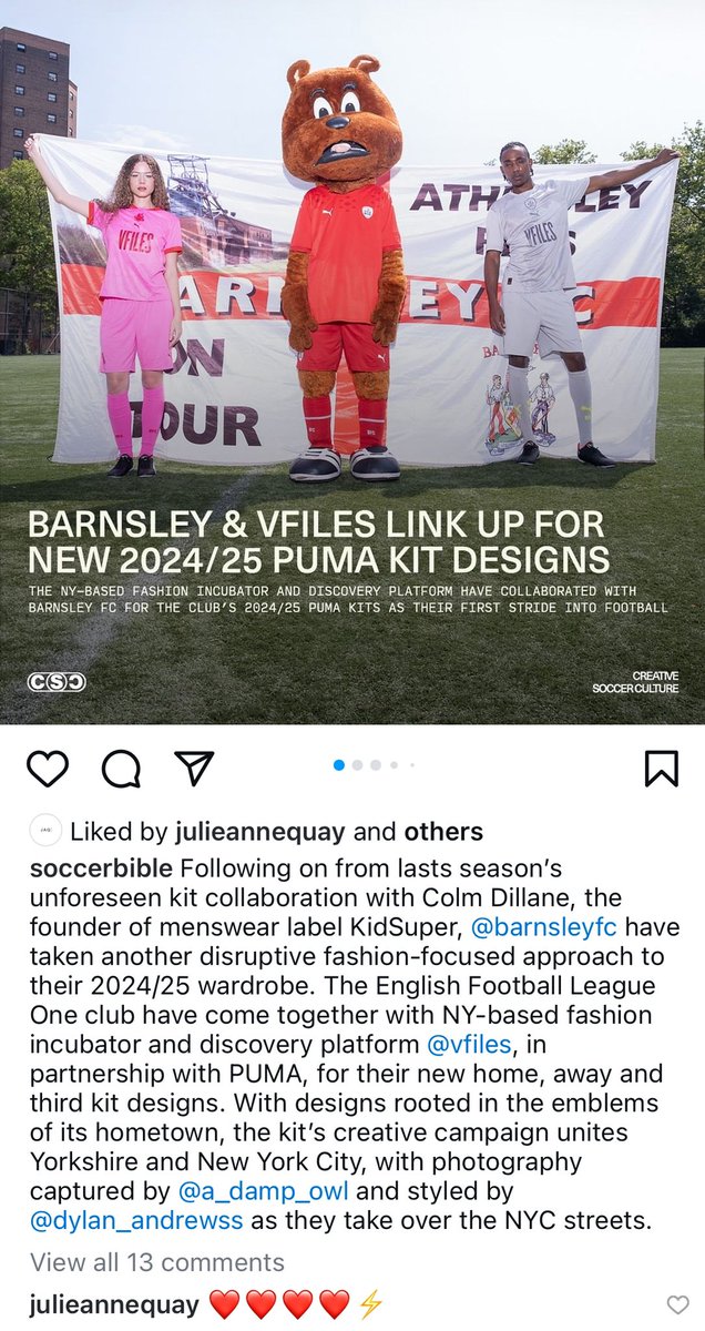 BFCDrinkers's tweet photo. You another disruptive fashion-focused approach Reds. #unforeseen #fashionincubator #unitesBarnsleyandNewYorkCity https://t.co/H8PTVm74FY